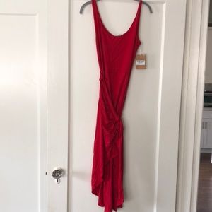 Reformation Kaila Dress in Cherry